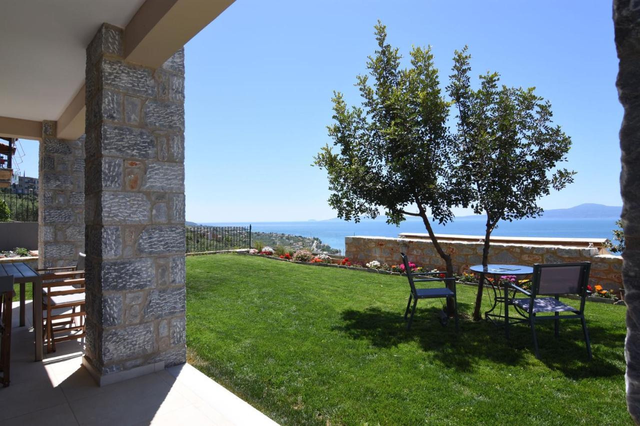 Villa Dafni - Infinite Sea Vistas With Private Pool Καλαμάτα Εξωτερικό φωτογραφία