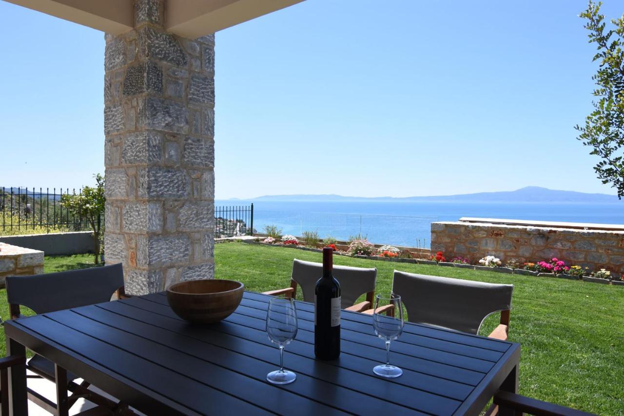 Villa Dafni - Infinite Sea Vistas With Private Pool Καλαμάτα Εξωτερικό φωτογραφία